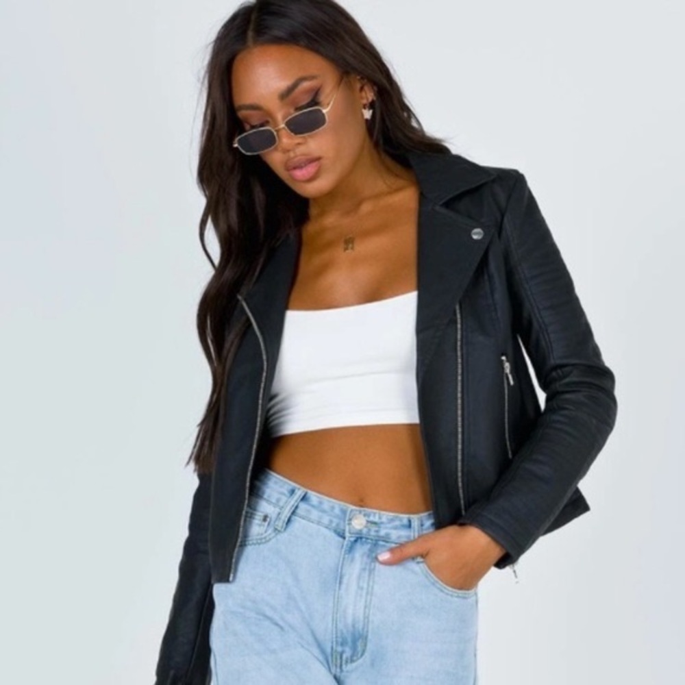 Princess Polly Leather Moto Jacket